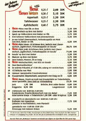 Speisekarte | Uerige | Außenansicht