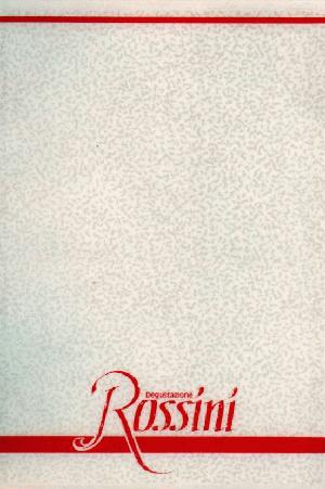Speisekarte | Rossini | Außenansicht