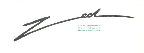 Speisekarte | Zed | Außenansicht