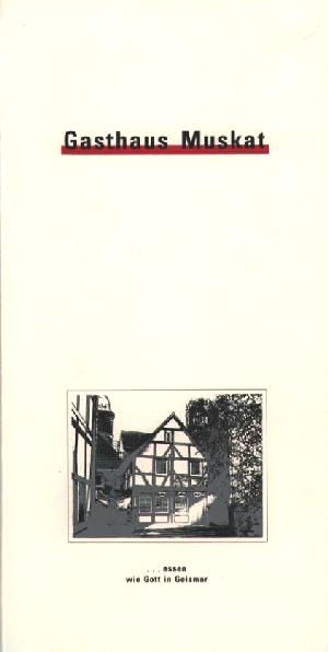 Speisekarte | Gasthaus Muskat | Außenansicht