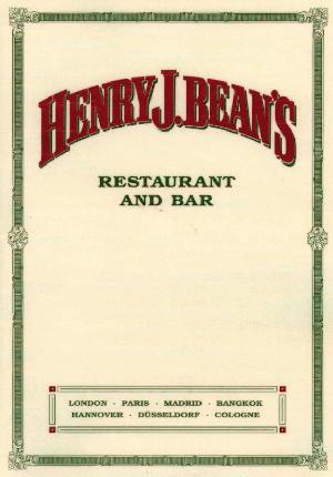 Speisekarte | Henry J. Beans | Außenansicht