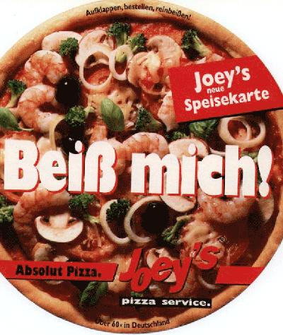 Speisekarte | Joeys Pizza | Außenansicht