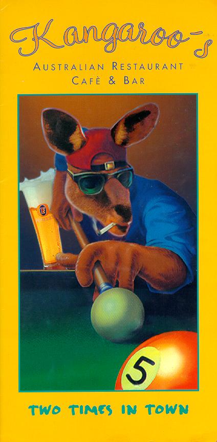 Speisekarte | Kangaroos | Außenansicht