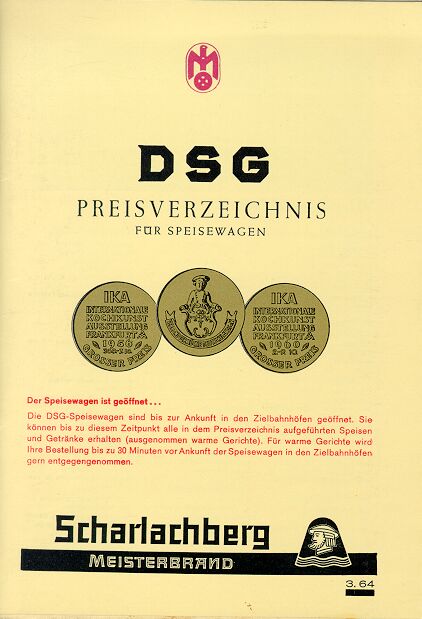 Speisekarte | DSG | Außenansicht