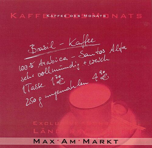 Speisekarte | Max am Markt | Außenansicht