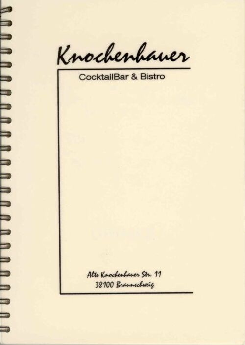 Speisekarte | Knochenhauer | Außenansicht