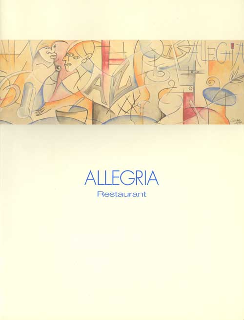Speisekarte | Allegria | Außenansicht