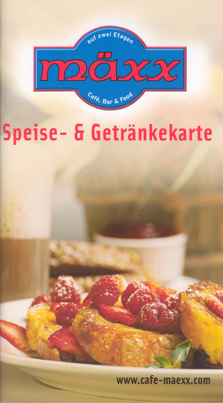 Speisekarte | mxx | Außenansicht